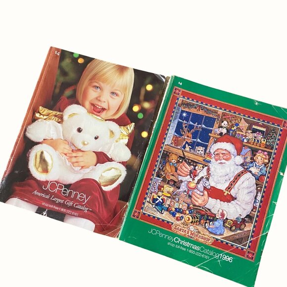 Two JCPenney Christmas Catalogs 1996 and 1998 Vintage Holiday Gift Guides - Picture 1 of 7